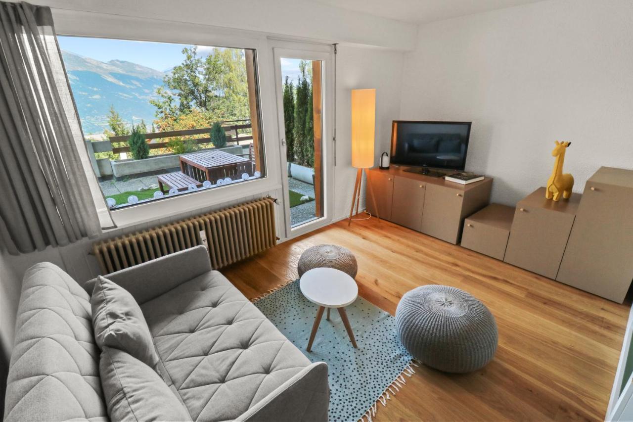 Le Cocon à Leo - Superbe appartement avec piscine Nendaz Exterior foto
