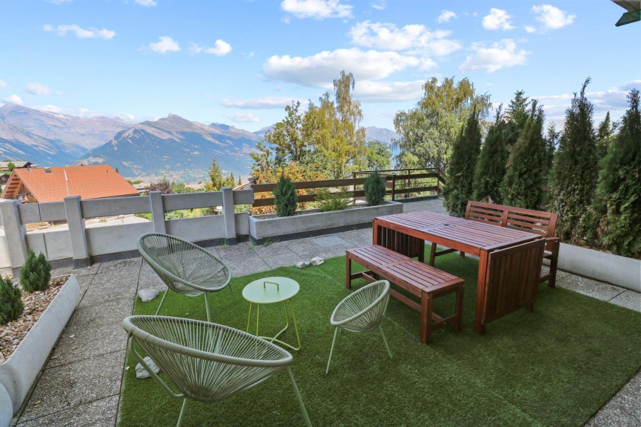 Le Cocon à Leo - Superbe appartement avec piscine Nendaz Exterior foto