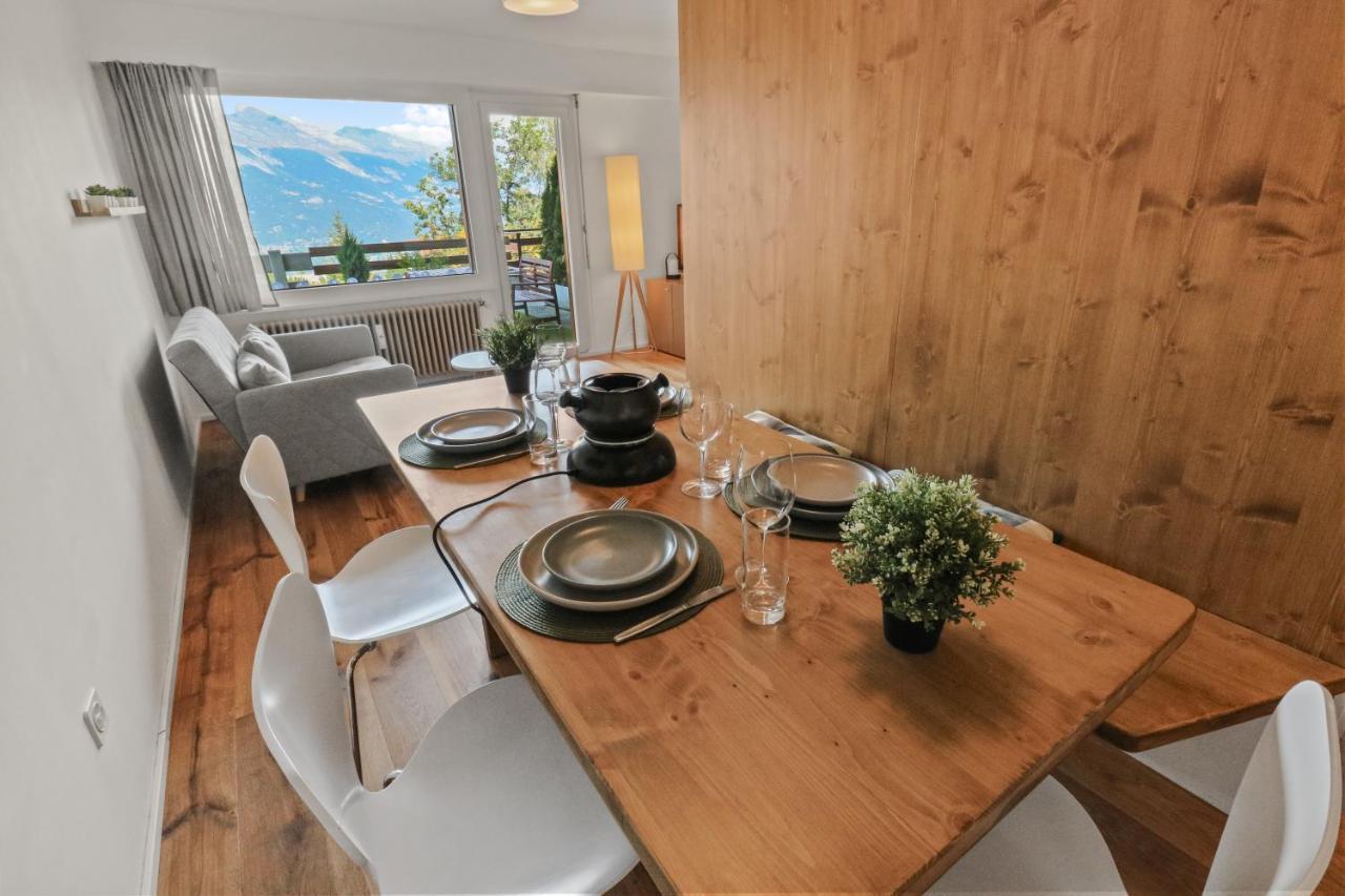 Le Cocon à Leo - Superbe appartement avec piscine Nendaz Exterior foto